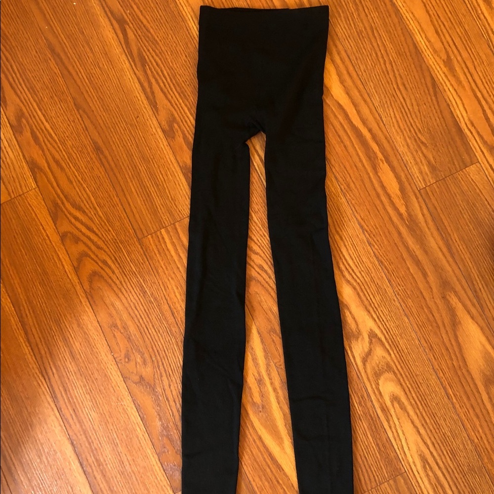 Francesca's black fleece-lined tights